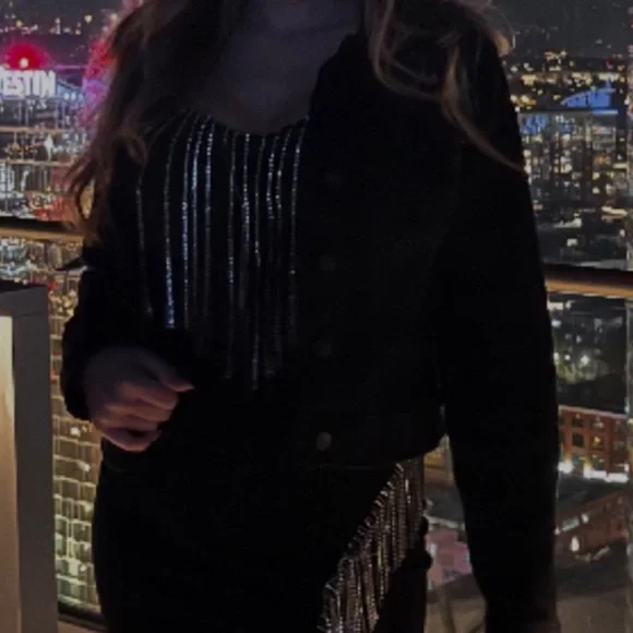 Black sweetheart Rhinestone Bodysuit - Picture 3 of 5